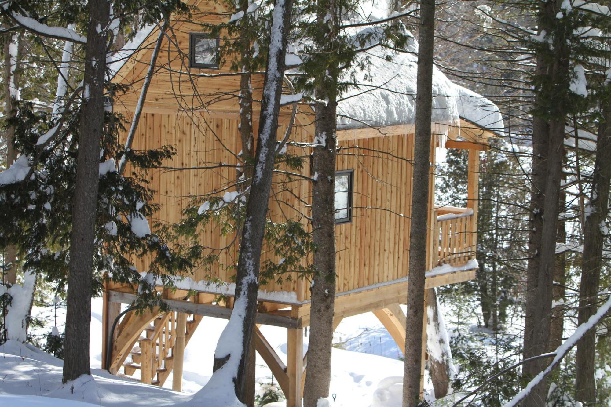 Les Cabanes Du Trappeur Wentworth-Nord Exterior photo